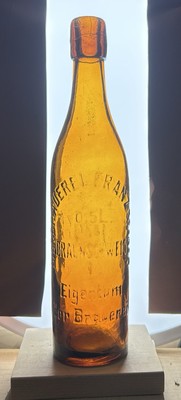 S Alte Bierflasche Brauerei Franz Steger Braunschweig Niedersachsen 