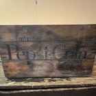 Pepsi Wooden Advertising Crate Brown Soda Theme RARE  — photo 3