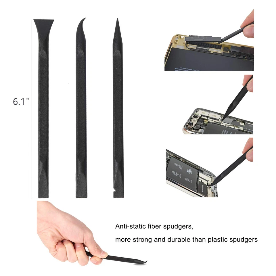Kit de reparación de herramientas de palanca de apertura electrónica profesional Kaisi con spudger de metal Foto 4 de 4