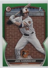2023 Bowman Draft Green 21/99 Jake Cunningham #BD-198 1k0w
