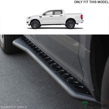 Topline For 2019-2023 Ford Ranger Super Crew Rock Slider Step Bars -textured Blk Topline For 2019-2023 Ford Ranger Super Crew Rock Slider Step Bars -textured Blk