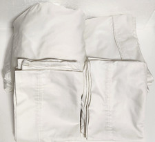 Threshold Queen Size 400TC 100 Cotton Sateen Sheet Set - Sour Cream