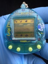 KFC Giga Pets Micropup 1997 Tiger Promo Keychain Blue Dog Handheld