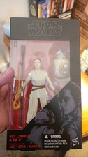 Hasbro Star Wars The Black Series Rey Jakku and BB-8 Revised w  lightsaber