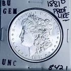 1881 O BU GEM MORGAN SILVER DOLLAR UNC MS+++ U.S. MINT RARE COIN 8421