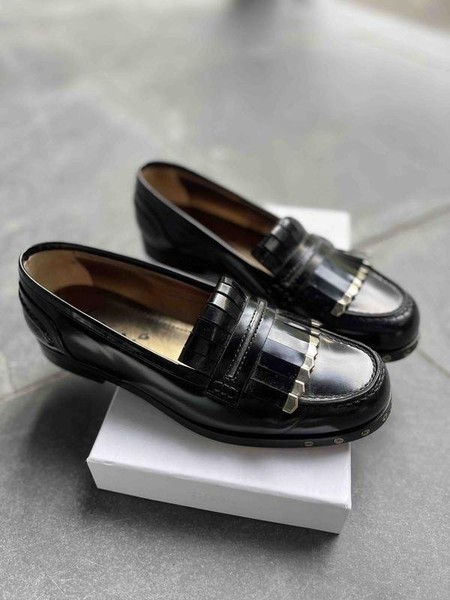Women Lanvin Loafers Black Patent Leather 37
