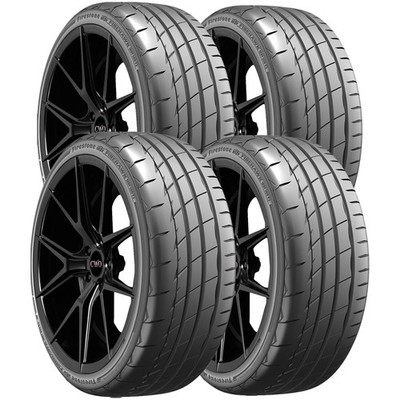 (QTY 4) 245/50R18 Firestone Firehawk Indy 500 V2 100W SL Black Wall Tires