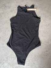 Skims Fits Everybody High Neck Bodysuit Size Small Onyx