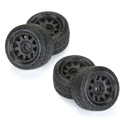 Pro-Line 1/18 Menace F/R Street Tires MTD 12mm Black Raid (4) for Granite GROM - Picture 1 of 7