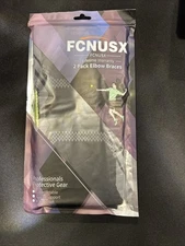 2 Pack - Elbow Braces Tendonitis Tennis Elbow Pain Relief Black -S NEW SEALED