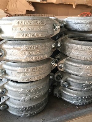 Victaulic Coupling 4'' grooved 005H Galvanized ( Violet gasket )
