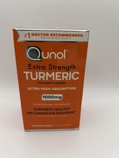 Qunol Extra Strength Turmeric 1000mg 60 Vegetarian Capsules Exp. 3/26