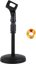 Desktop Microphone Stand, Upgraded Adjustable Table Mic Stand with Non-Slip M