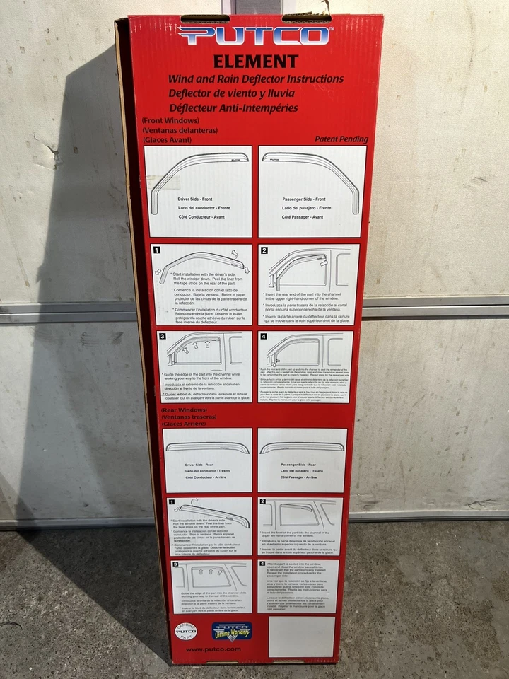 Putco 580501 Element Tinted Window Visor 03-09 Hummer H2 Front Foto 2 de 2