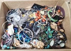 HUGE 12 Pound Lot Vintage To Now Multicolor Costume Craft/junk Jewelry Lot