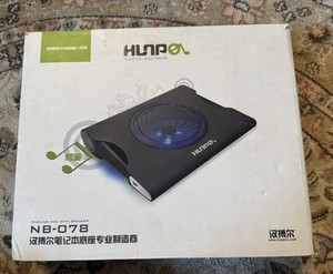 Hunpol NB-078 Notebook Cooling Pad for Laptop Portable with Speakers Used Tested