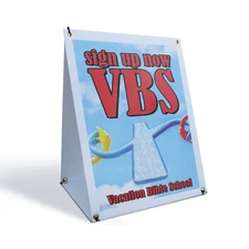 VBS Sign Up Now A-Frame Sidewalk Sign Vacation Bible School Join Community