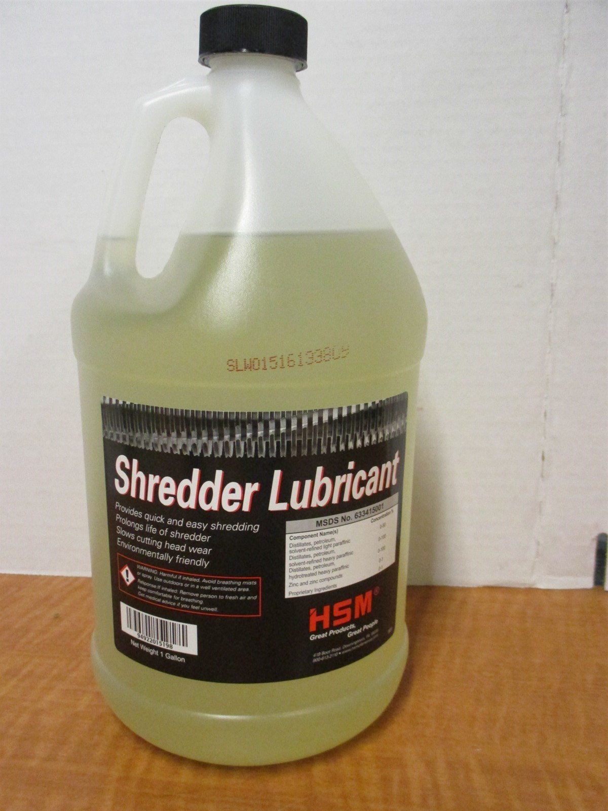 HSM CLASSIC -315P- Shredder Oil, 1 Gallon, ISO: 32, Base Oil: Mineral, NEW