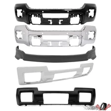 Front Bumper Face Bar SKid Plate Valance For GMC Sierra 2500 HD 3500 HD 2015-19