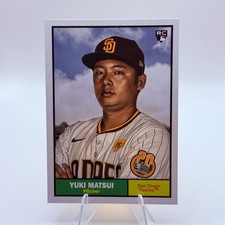 Yuki Matsui 2024 Topps Archives 1961 Topps #4 Rookie San Diego Padres Card MLB. rookie card picture