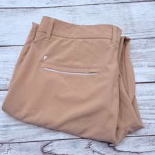 Primo Golf Jogger Size 32 Reg Khaki Ankle Zip Performance Stretch 32x29 B
