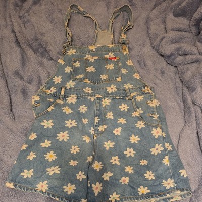 Teddy Fresh Daisy Floral Shortalls Size M Good Clean Condition