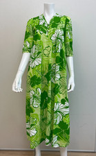 VTG T&L Muu Muu Factory Hibiscus Floral Tropical Resort Dress Made in Hawaii 5/6