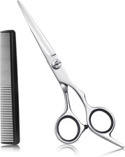 Hair Cutting Scissors, 6.5" Stainless Steel Barber Haircut Shears for Men/Woman,