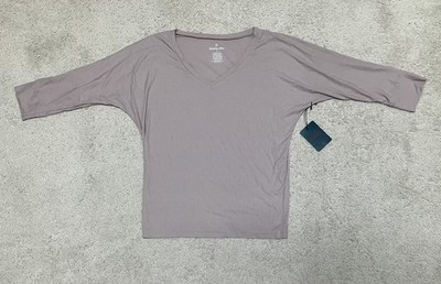 Tommy John Sleep Shirt Beige Women s Size Medium 3/4 Sleeve Top S NWT Pls Read