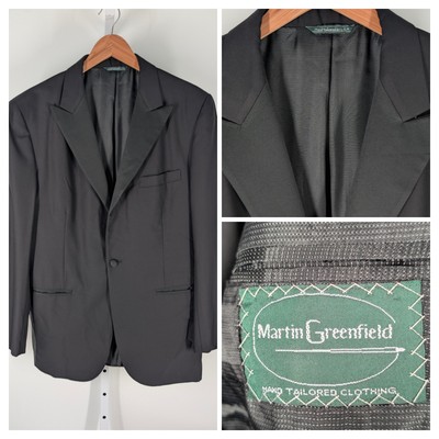 Edgar Pomeroy Black Tuxedo Jacket Blazer Martin Greenfield Bespoke USA Unionmade