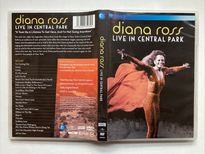 Diana Ross: Live in Central Park (DVD) All Regions - Great Condition.