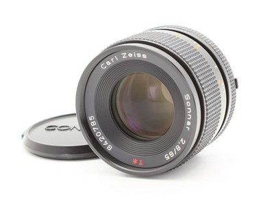 希少Contax Carl Zeiss Sonnar T* 85mm F2.8 Contax Carl Zeiss Sonnar T* 85mm f/2.8 MMG Lens from JAPAN【Near