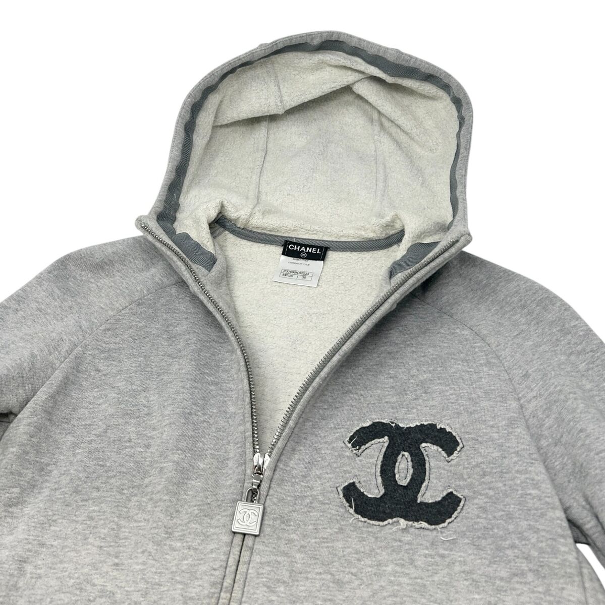 CHANEL Vintage P37996 CC Mark Logo Zipped Jacket Hoodie #36 CHANEL Vintage P37996 CC Mark Logo Zipped Jacket Hoodie #36