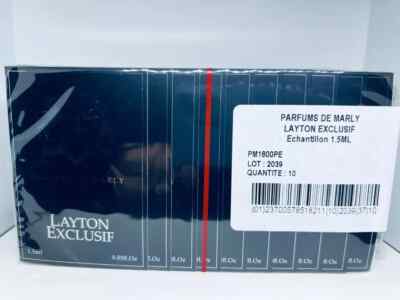 Parfums De Marly Layton Exclusif Eau de Parfum x 10 Sample Spray 1.5ml