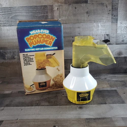 Wear Ever Popcorn Pumper Electric Hot Air Cornpopper 73000 With Box 