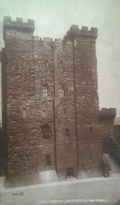 Newcastle Upon Tyne UK Antique RPPC Postcard Early 1900s Rare The Castle 