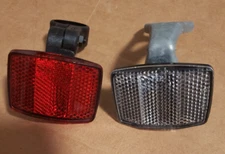 Old School BMX CATEYE Reflector Set Stem Mount & Seat Post Mount RR-180 Cat Eye