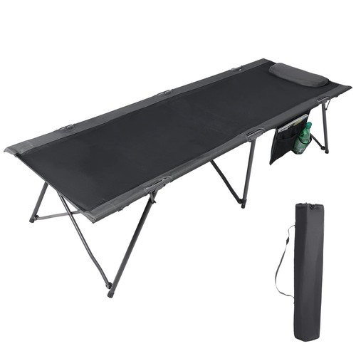Cuna de camping plegable PORTAL para adultos 80" de longitud extra cunas para dormir con pil...
