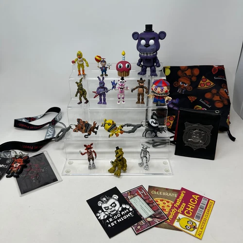 Five Nights At Freddys Action Figure HUGE LOT Mini Figures Wallet Bag Funko Set - Picture 21 of 24