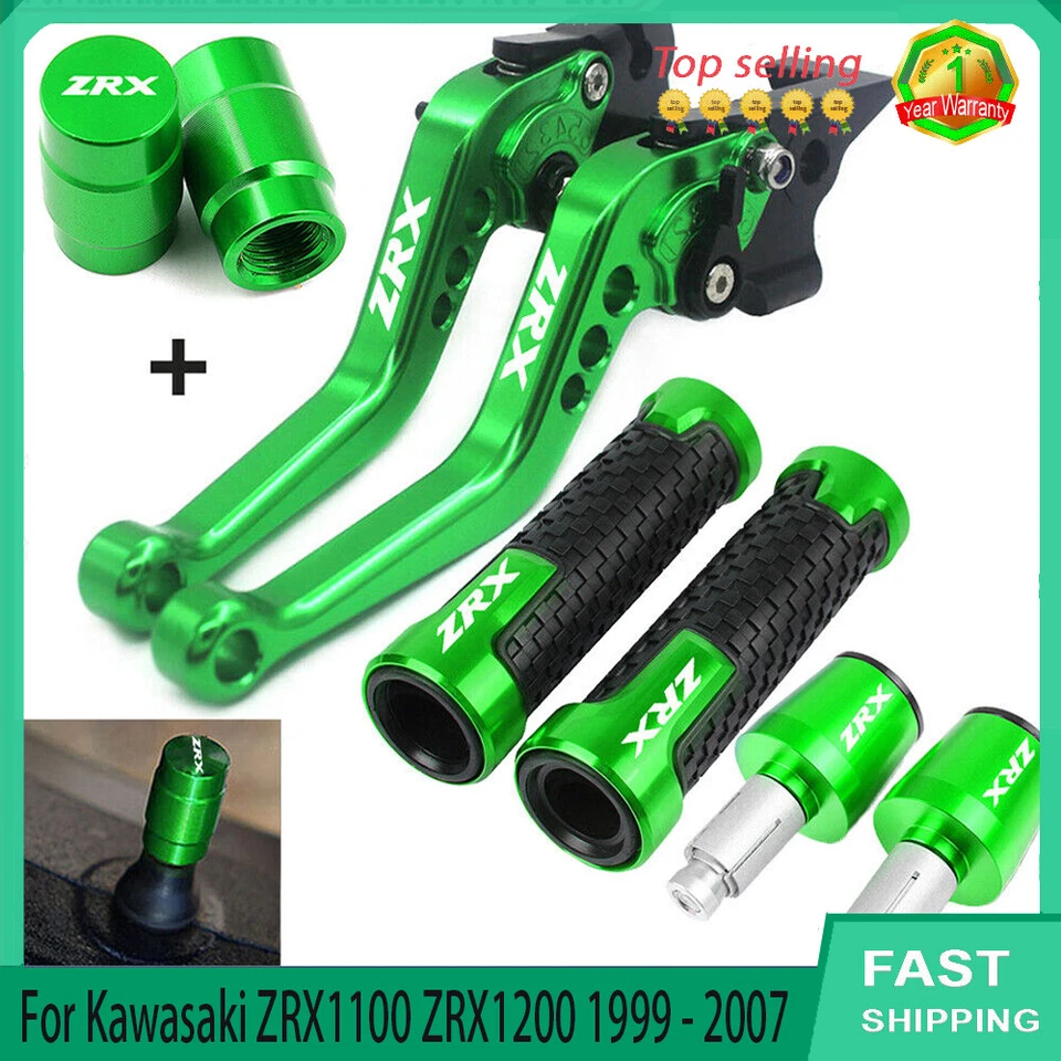 For Kawasaki ZRX1100 ZRX1200 1999-2007 Clutch Brake Levers Handlebar End Plug Foto 4 de 4