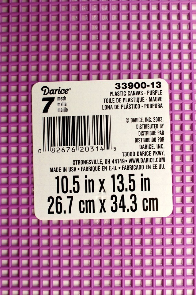 7 Mesh Count Plastic Canvas Sheet 10.5 x 13.5 inch 31 Colors Available ...