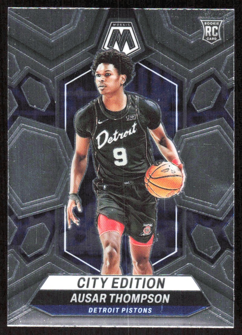 2023-24 2668E Panini Mosaic City Edition Ausar Thompson Rookie Detroit Pistons