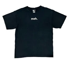 Vintage Y2K “meh.” Thinkgeek T-Shirt Funny Quote