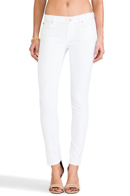 NWT 7 For All Mankind The Slim Cigarette Jeans, Wash - Clean White SIZE 29