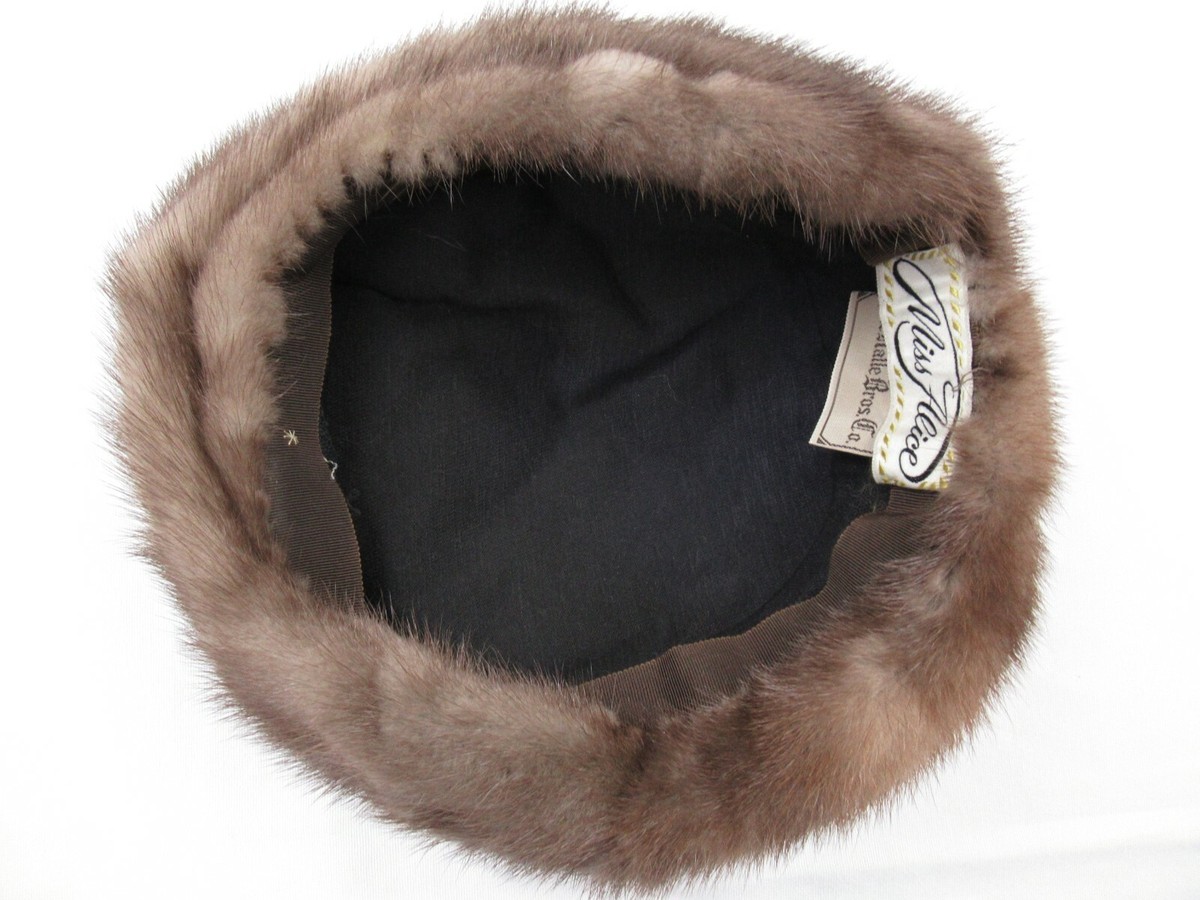 Vintage Miss Alice The Halle Bros Co Mink Fur Hat | eBay display picture 1