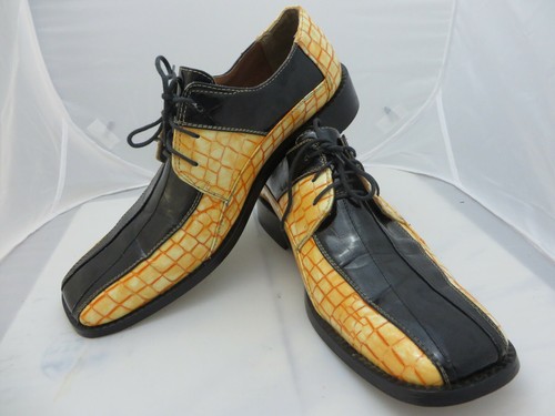 Aldo Bellini Mens Black Oxfords Lace Up 