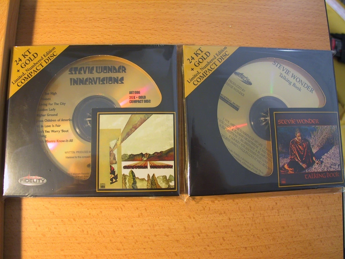 Album CDs Stevie Wonder 24k Gold Disc for sale | eBay