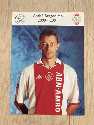 André Bergdölmo - Ajax Amsterdam - Autogrammkarte 2000/01 (Ex- Borussia Dortmund