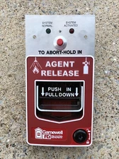 Gamewell FCI MS-7LRA Agent Release Pull Station Used Tested Working