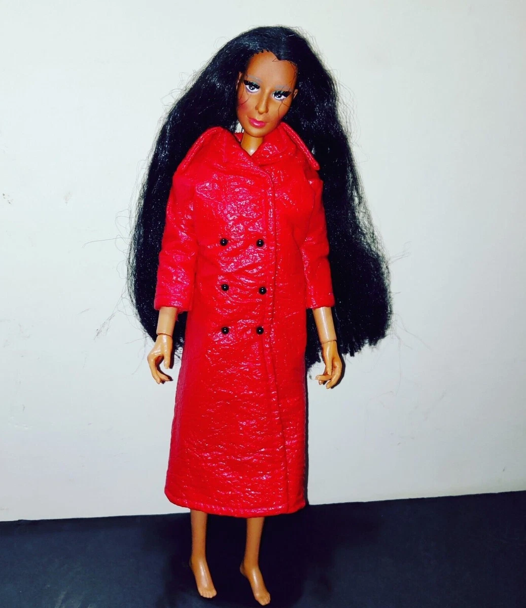 VINTAGE 1975 Mego Corp 3906 AF Real Lash Cher Barbie Doll Leather